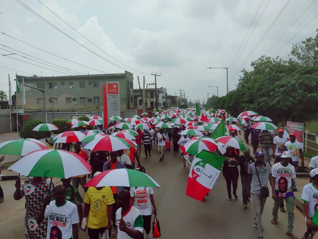 Massive Crowd As Pdp Holds Road Walk For Atiku Adediran In