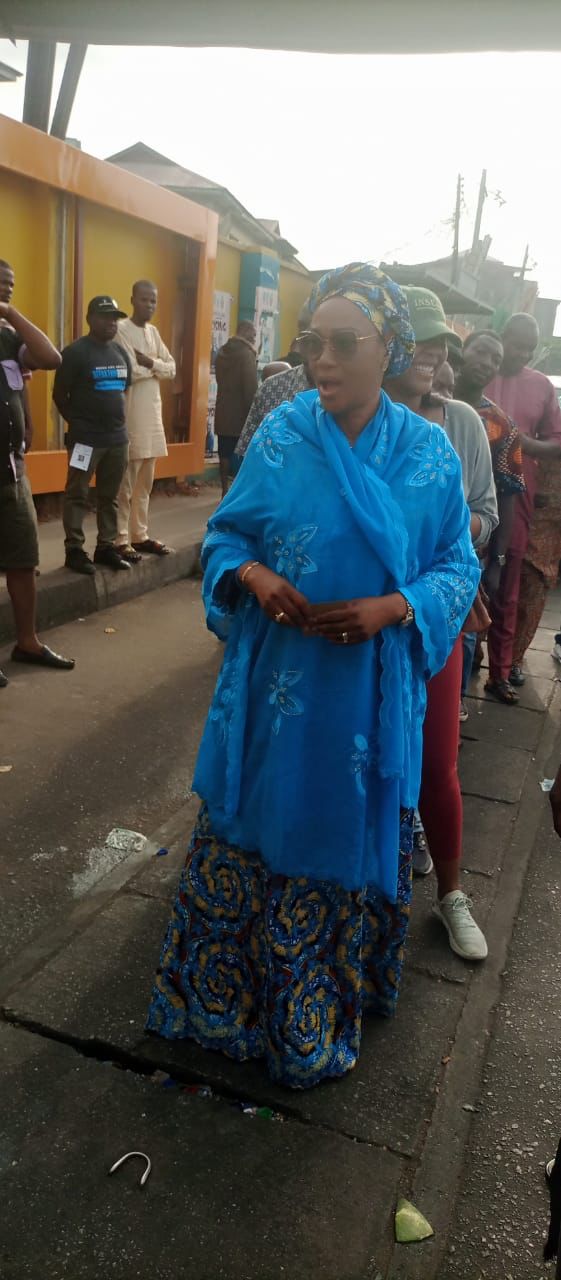 PHOTO NEWS: Remi Tinubu votes in Falomo 3 IMG 20230225 WA0014