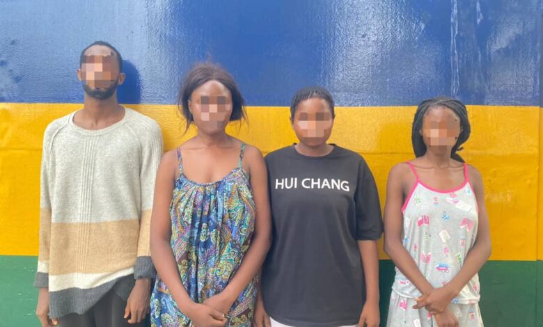 Four kidnap suspects